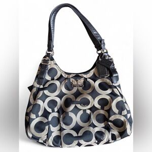 Coach Madison Maggie Op Art Grey
Canvas Shoulder Bag